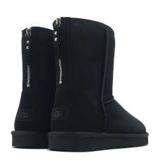 Ugg Mens Classic Short Zip II Black