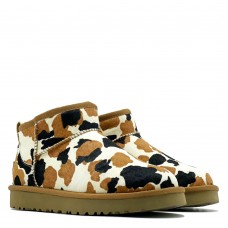 Ugg Classic Ultra Mini Cow Print Chestnut