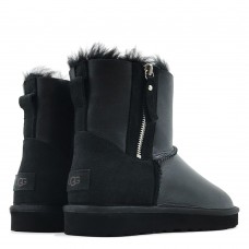 Ugg Mens Classic Mini Double Zip Metallic Black
