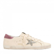 Super-Star Beige Silver Glitter Star