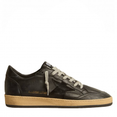 Ball Star Men’s in Black Nappa With Suede Star and Nappa Heel Tab