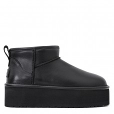 Ugg Classic Ultra Mini Platform Leather Black