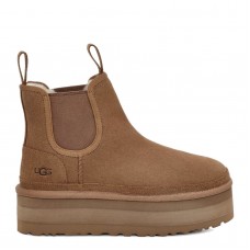 Ugg Neumel Platform Chelsea Chestnut New