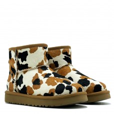 Ugg Classic Mini Cow Print Chestnut