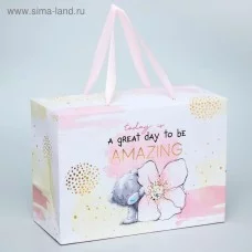 Пакет-коробка "Today is a great day to be Amazing", Me To You, 20 x 28 x 13 см
