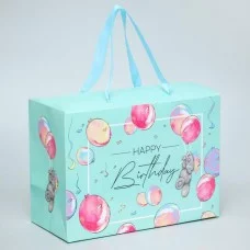 Пакет-коробка "Happy Birthday", Me To You, 20 x 28 x 13 см