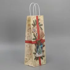 Пакет под бутылку «Почта», 13 x 36 x 10 см