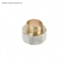 Переходник "CTM", 1" х 3/4"", внутренняя/наружная резьба, никелированная латунь