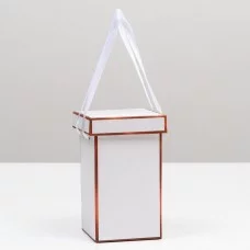 Коробка складная, золото, 10 х 18 см