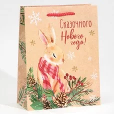 Пакет ламинированный вертикальный «Сказочного Нового года», MS 18 × 23 × 8 см