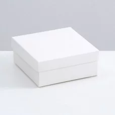Коробка складная, крышка-дно, белая, 12 х 12 х 5 см