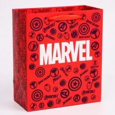 Пакет ламинат вертикальный "MARVEL", Мстители, 23х27х11,5 см