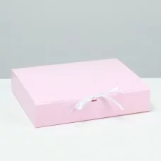 Коробка складная, розовая, 25 х 20 х 5 см