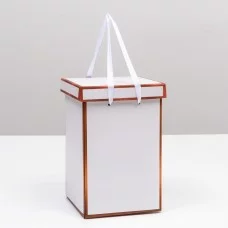 Коробка складная, золото, 14 х 23 см