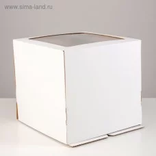 Кондитерская упаковка с окном, 25 х 25 х 24 см