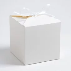 Коробка складная белая, 10 х 10 х 10 см