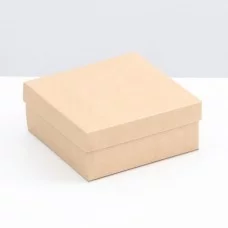 Коробка складная, крышка-дно, крафтовая, 12 х 12 х 5 см