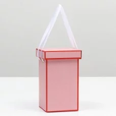 Коробка складная, красная, 10 х 18 см