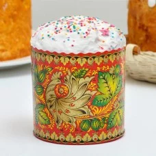 Форма бумажная для кекса, маффинов и кулича "Хохлома" 90 х 90 мм, МИКС (фасовка 2000 шт)