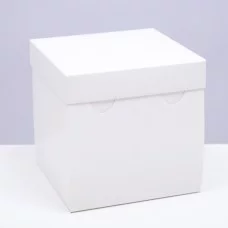 Коробка складная, крышка-дно, белая, 15 х 15 х 15 см
