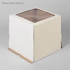 Кондитерская упаковка с окном, 23 х 23 х 22 см