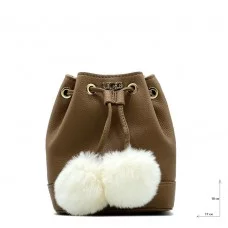 Ugg Aaliyah Bucket Crossbody Pom Chestnut