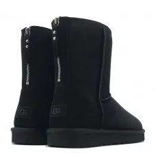 Ugg Mens Classic Short Zip II Black