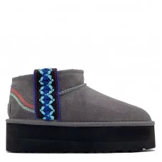 Ugg Classic Ultra Mini Braid Plarform Grey